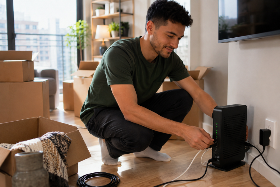 Je déménage : comment faire pour internet de façon simple et rapide