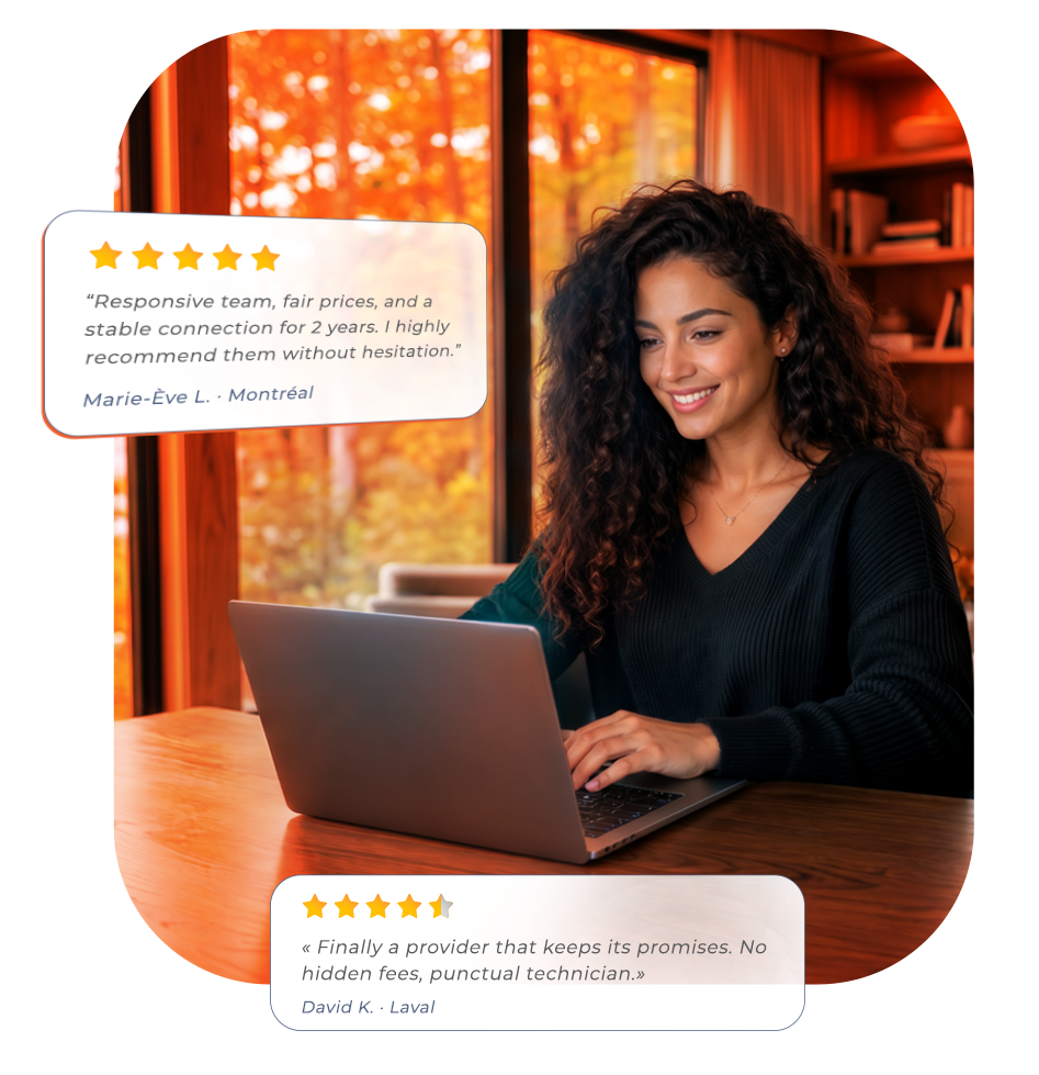 Transparency and positive customer reviews at Bravo Telecom, your quebec telecom company.